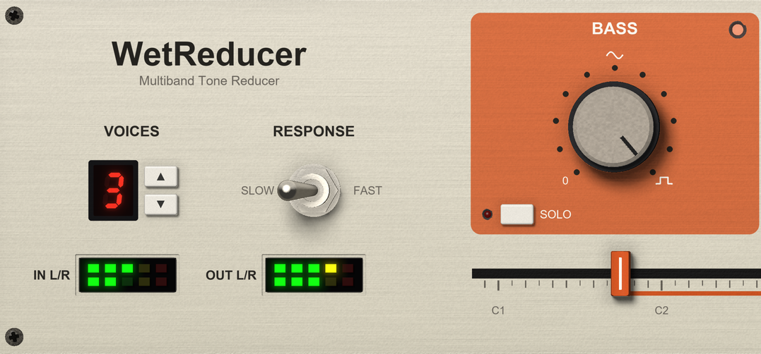 The WetReducer panel